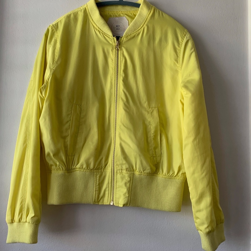 Anthropologie Yellow Bomber